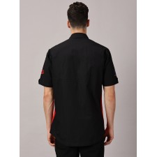 POLOKOŠILE (TRIČKO S LÍMEČKEM) ČERNO-ČERVENÉ - JAWA - (UNISEX)